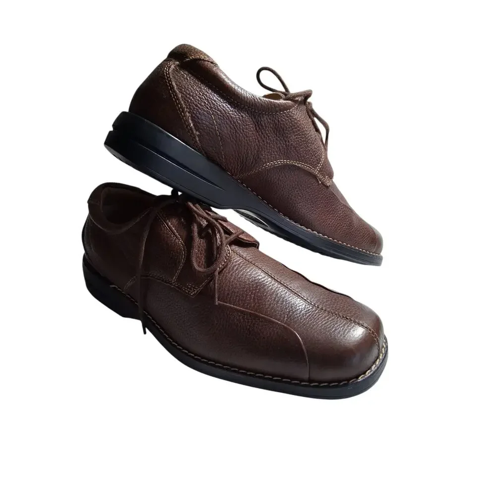 DOCKERS PRO Style Mens‎ size 11M Brown Leather Careerwear Casual Oxford Shoes